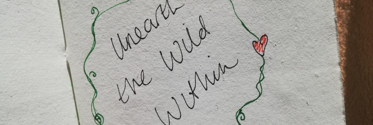 Unearth the Wild Within journal title page